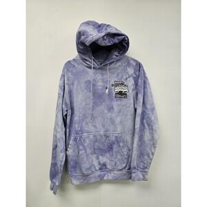 Lady Gaga Chromatica Rain On Me Hoodie Mens Small Purple Tie Dye Graphic 2020